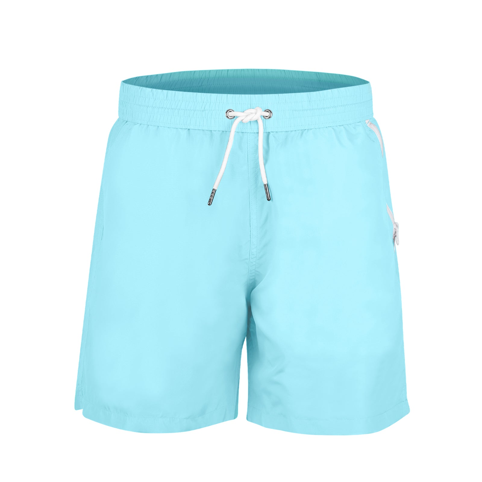 Hellblaue Badeshorts Frontansicht Andrew&Cole