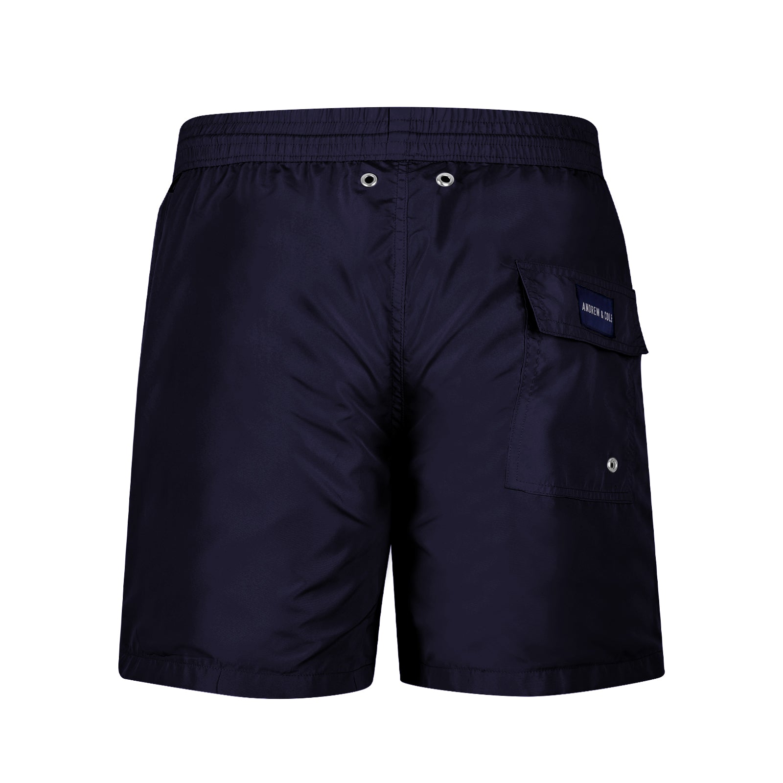 Blaue Badeshorts Hinteransicht Andrew&Cole