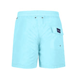 Hellblaue Badeshorts Hinteransicht Andrew&Cole