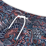 Badeshorts mit Paisley Nahansicht Andrew&Cole