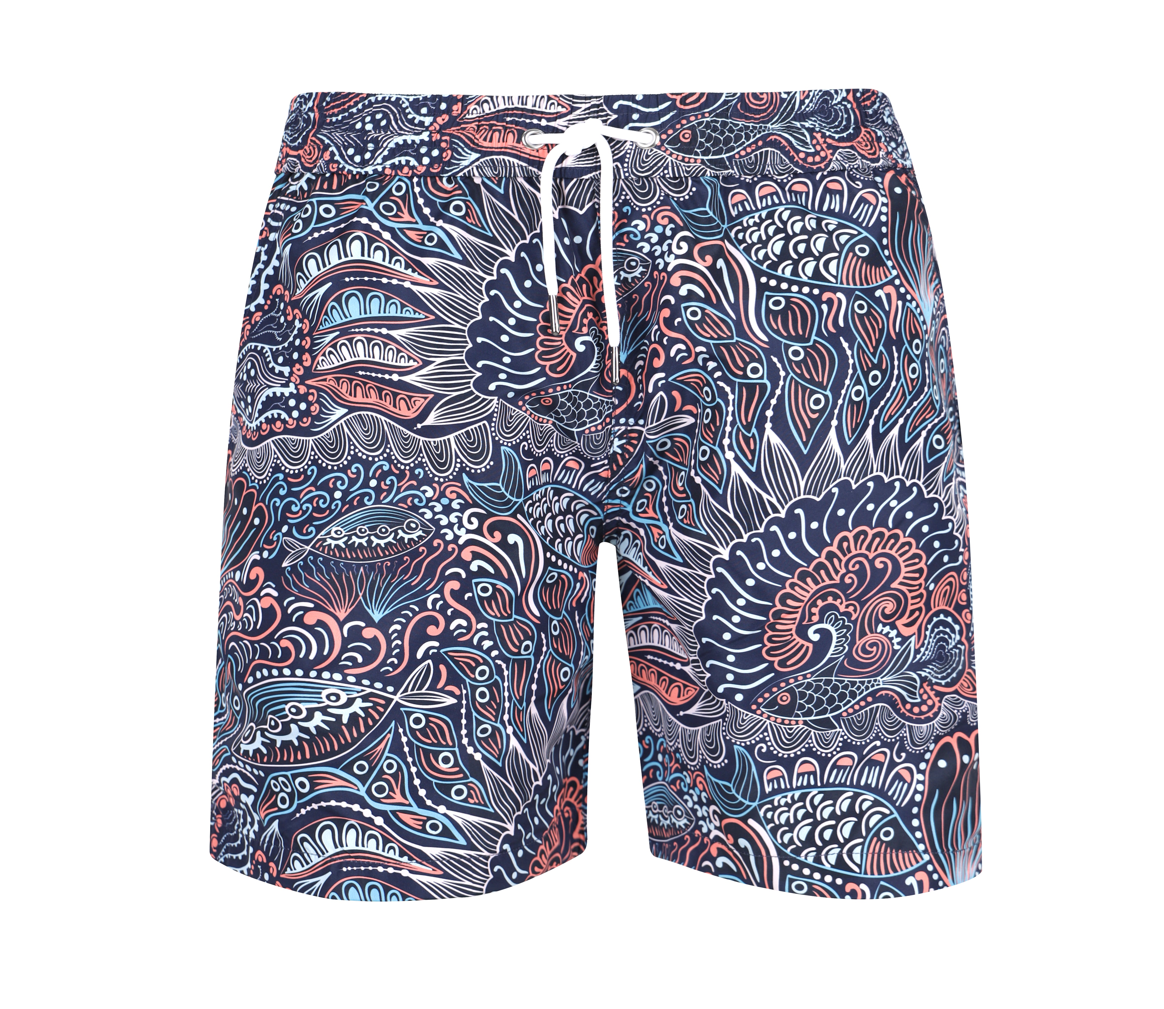 Badeshorts mit Paisley Frontansicht Andrew&Cole