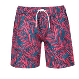 Badeshorts mit Palmenmuster Frontansicht Andrew&Cole
